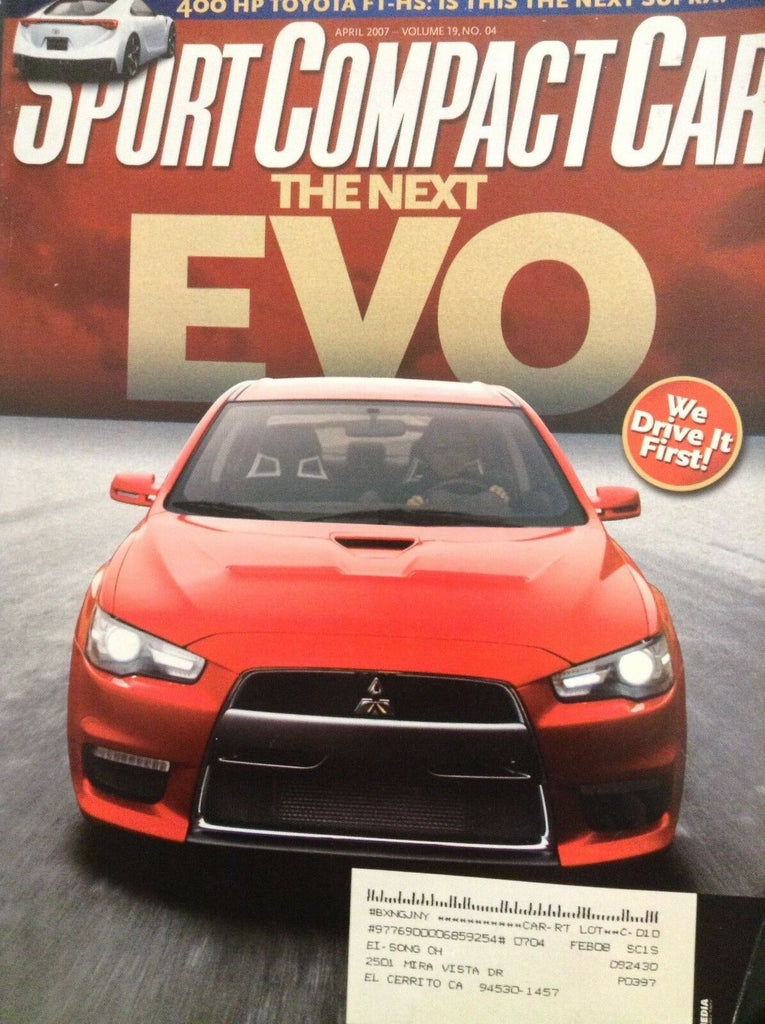 Sport Compact Car Magazine The Next Evo April 2007 020718nonrh