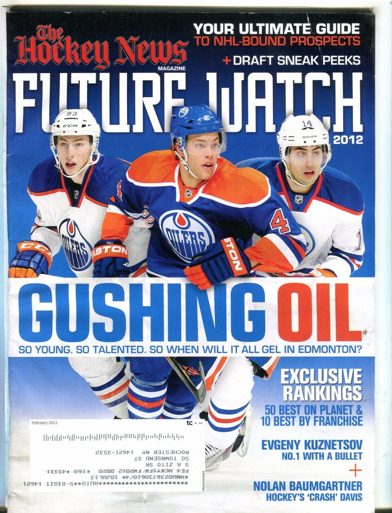 The Hockey News Magazine February 2012 Oilers EX w/ML 051217nonjhe