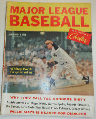 Major League Baseball Magazine Whitey Ford & Willie Mays 1962 021715r2