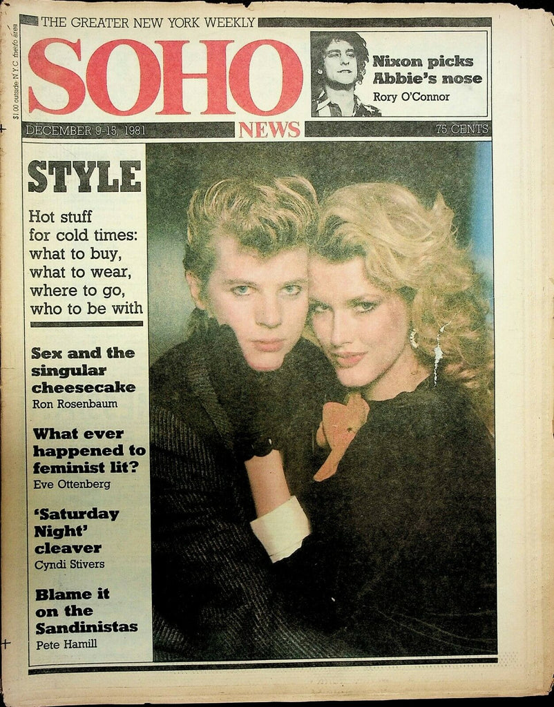 Soho News NYC December 9-15 1981 Richard Nixon Andy Warhol 091120ame