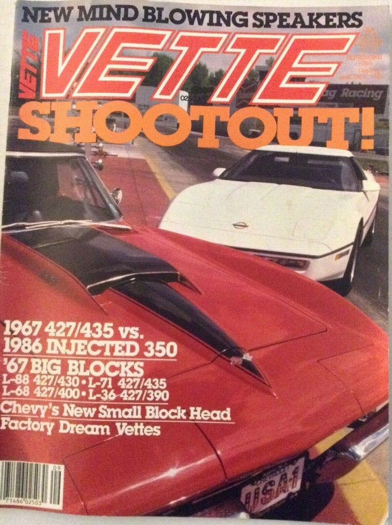 Vette Magazine 1986 Injected 350 '67 Big Blocks September 1986 022019nonrh