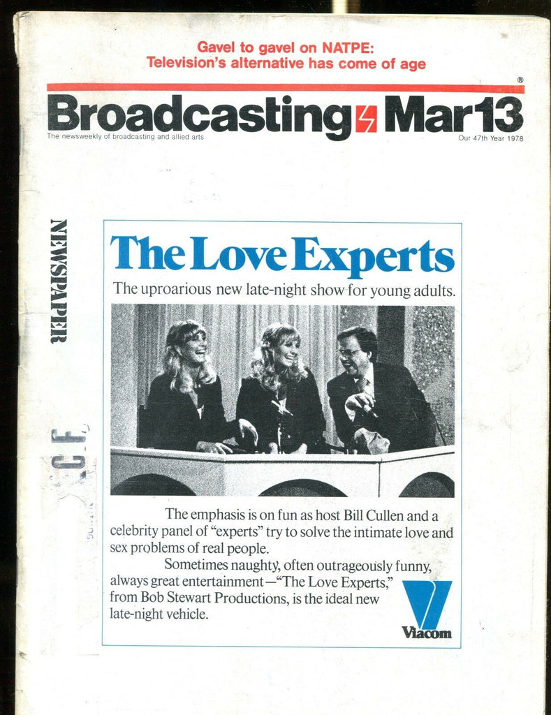 Broadcasting Magazine March 13 1978 The Love Experts VG w/ML 122916jhe