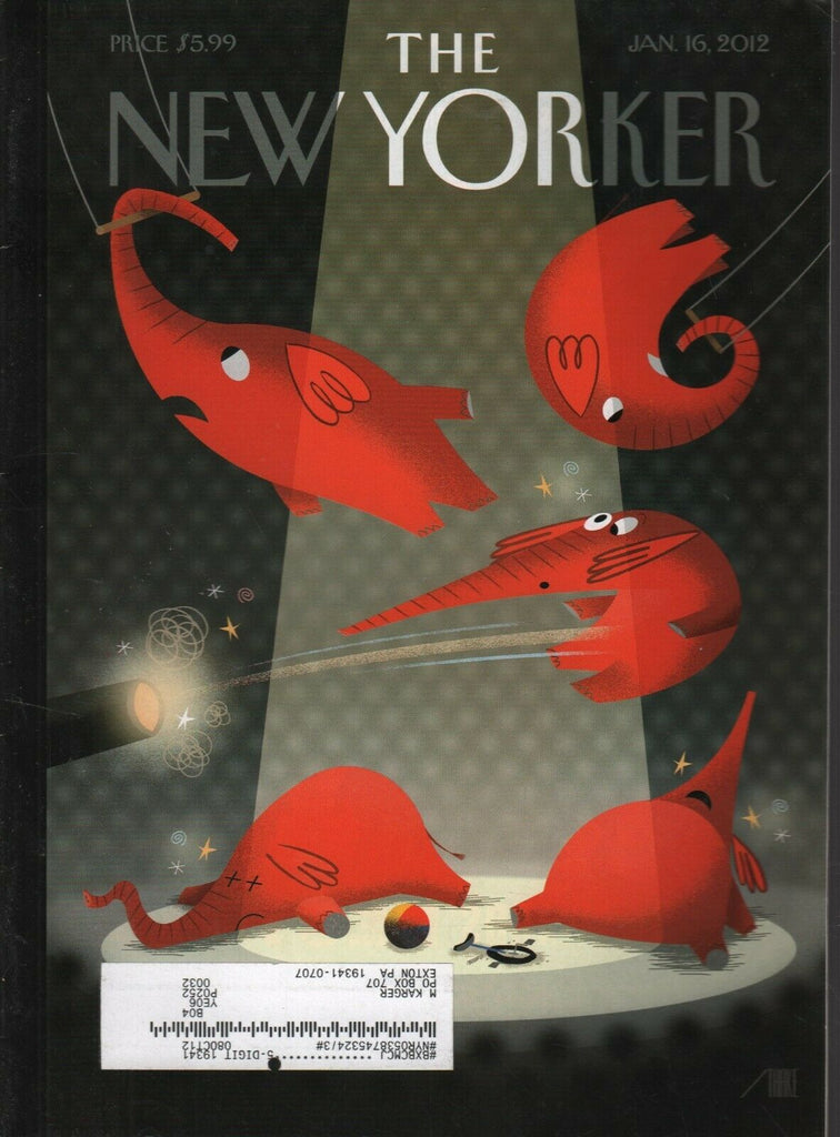 The New Yorker January 16 2012 Political Circus Bob Staake Cover 121819AME