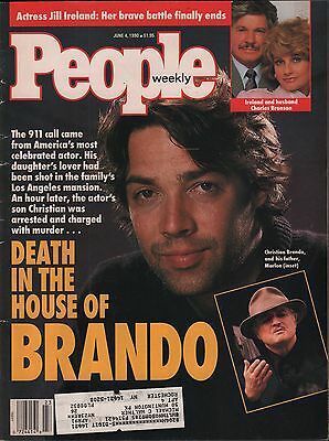 People Weekly June 4 1990 Christian Brando, Marlon Brando w/ML VG 012916DBE