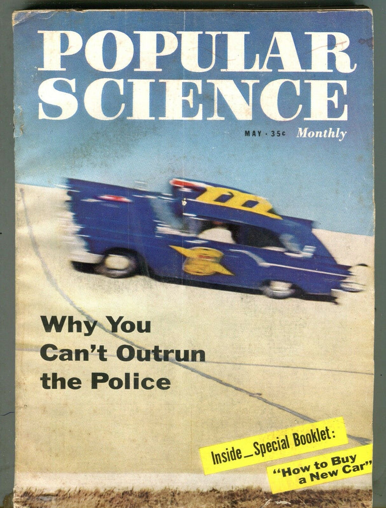 Popular Science Magazine May 1957 Why You can't Outrun The Police 062017nonjhe