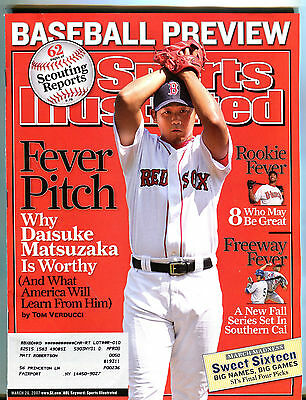 Sports Illustrated Magazine March 26 2007 Daisuke Matsuzaka EX 031716jhe