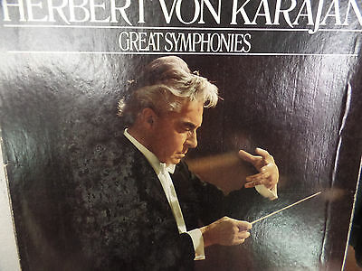 Herbert Von Karajan Great Symphonies 33 RPM VINYL VG+ 011116 TLJ2