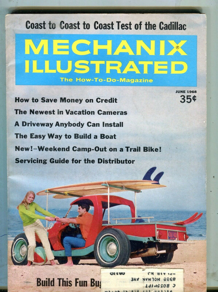 Mechanix Illustrated Magazine June 1968 Beach Buggy 062217nonjhe