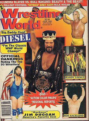 Wrestling World June 1995 Diesel, Randy Savage VG 050416DBE