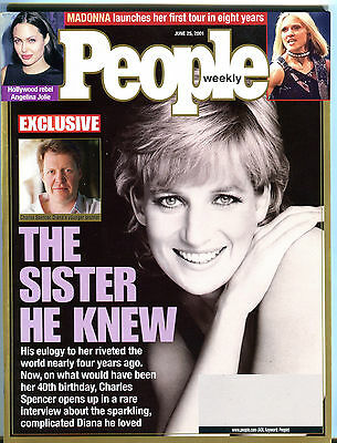 People Magazine June 25 2001 Princess Diana Charles Spencer EX 012216jhe