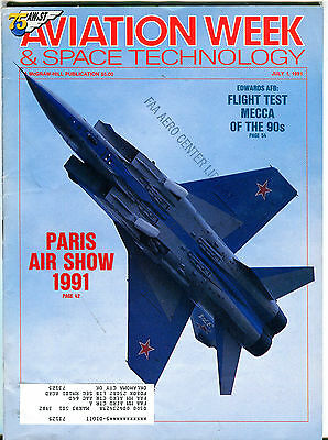Aviation Week & Space Technology Magazine July 1 1991 EX FAA 031816jhe