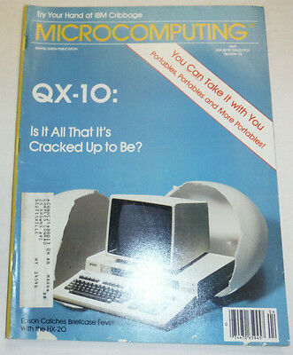 Microcomputing Magazine QX-10 HX-20 April 1983 111314R