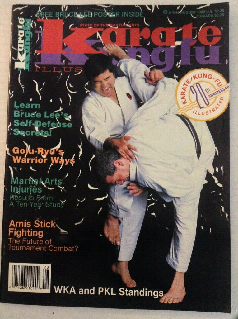 Karate Kung Fu Magazine Bruce Lee's Self Defense August 1989 032719nonrh