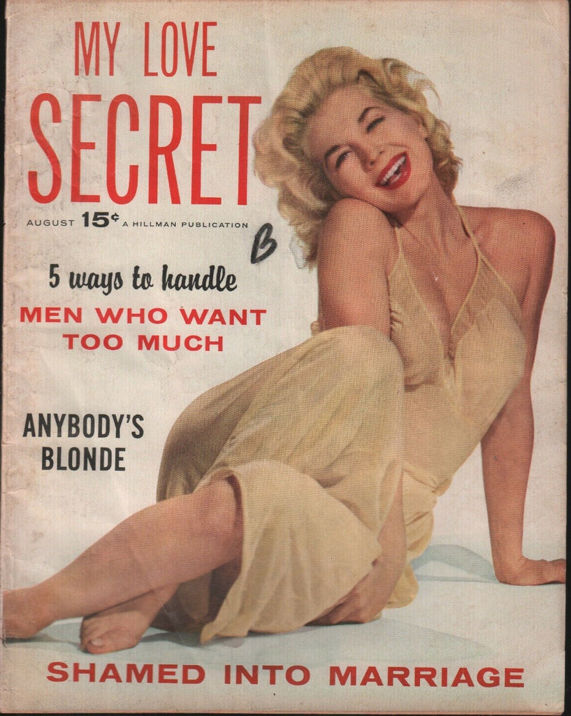 My Love Secret August 1966 Anbody's Blonde Hillman Vintage Magazine 100118ame