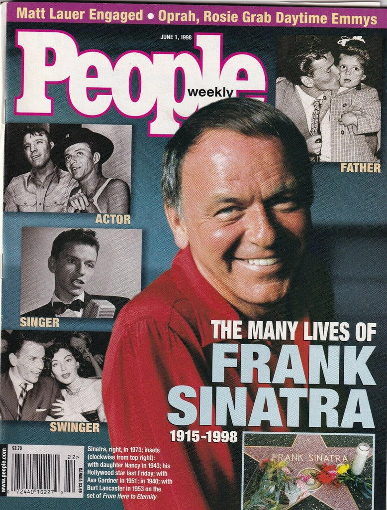 People Weekly Frank Sinatra Tribtue Matt Lauer June 1, 1998 052219nonr