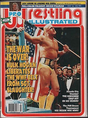 Pro Wrestling Illustrated July 1991 Hulk Hogan, Sid Vicious VG 020416DBE