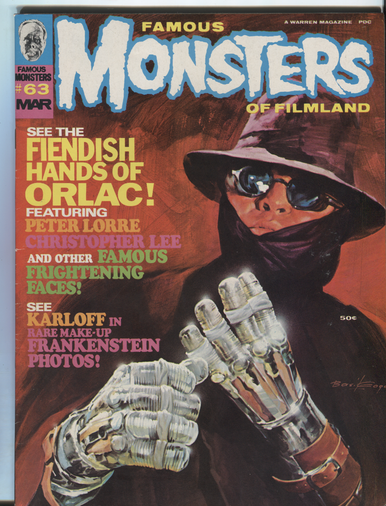 Famous Monsters of Filmland #63 March 1970 Christopher Lee 022521DBE