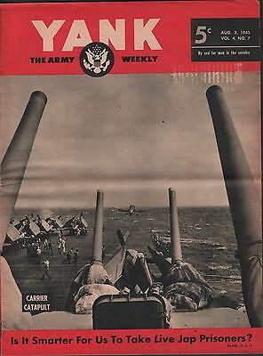 Yank The Army Weekly August 3 1945 Carrier Catapult VG 021916DBE