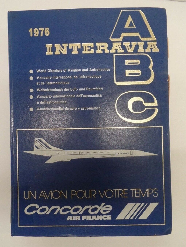 Interavia 1976 ABC World Directory Of Aviation & Astronautics exFAA 092118DBE2