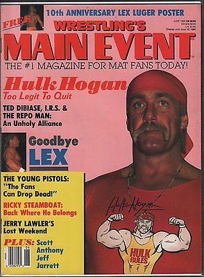 Wrestling's Main Event June 1992 Hulk Hogan Complete EX 120915DBE