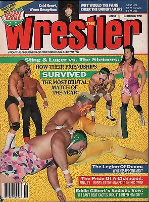 The Wrestler September 1991 Sting, Lex Luger, The Steiners VG 012116DBE