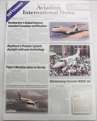 Aviation International News Magazine Bombardier September 1998 FAL 072115R