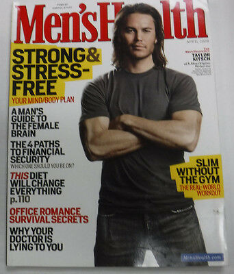 Men's Health Magazine Taylor Kitsch & Female Brains April 2009 081715R