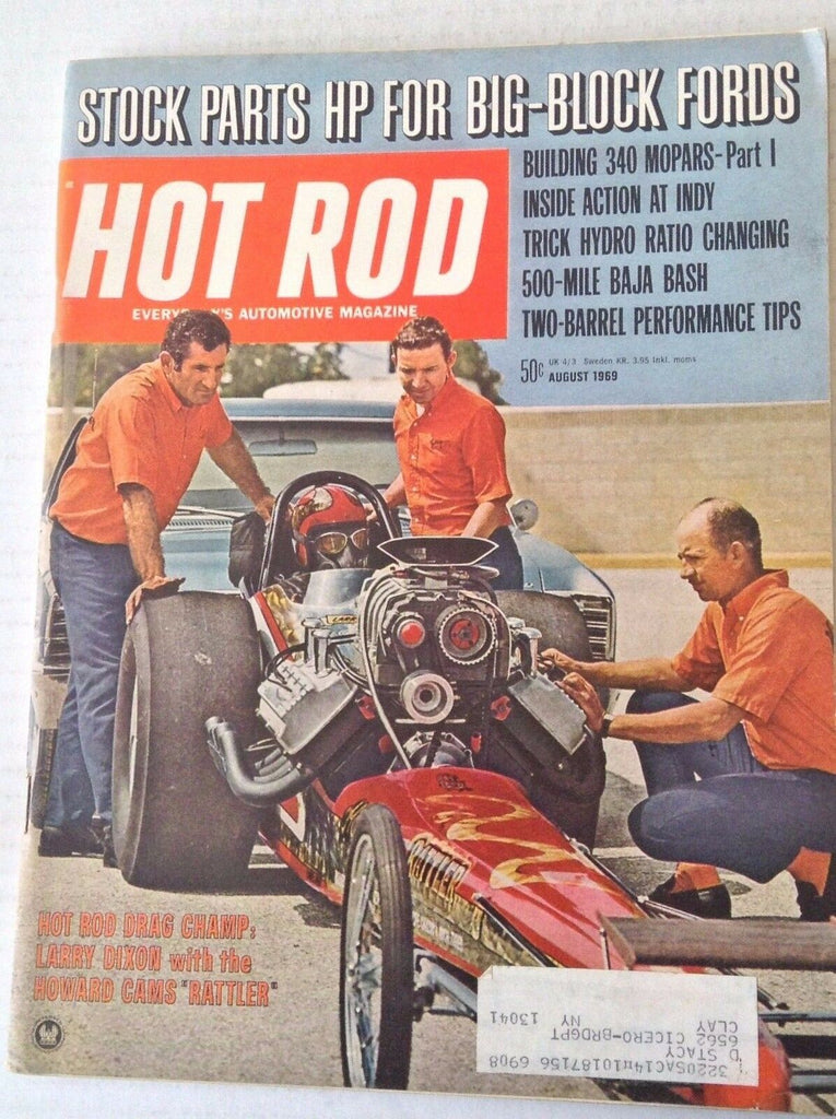 Hot Rod Magazine Stock Parts Big Block Fords August 1969 042817nonrh