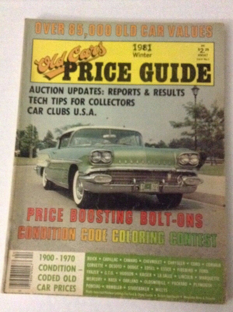 Old Cars Price Guide Magazine Tech Tips For Collectors 1981 Winter 032217NONRH
