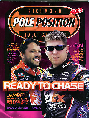Richmond Pole Position Magazine September 2007 Tony Stewart EX 050516jhe