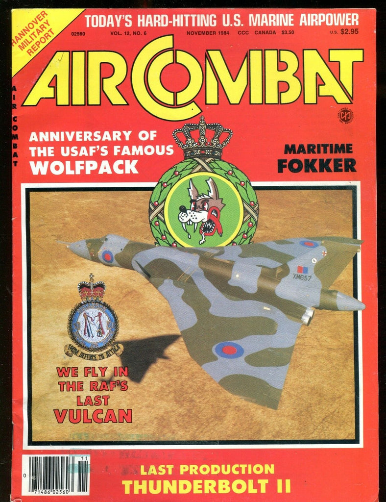 Air Combat Magazine November 1984 Maritime Fokker EX No ML 010617jhe