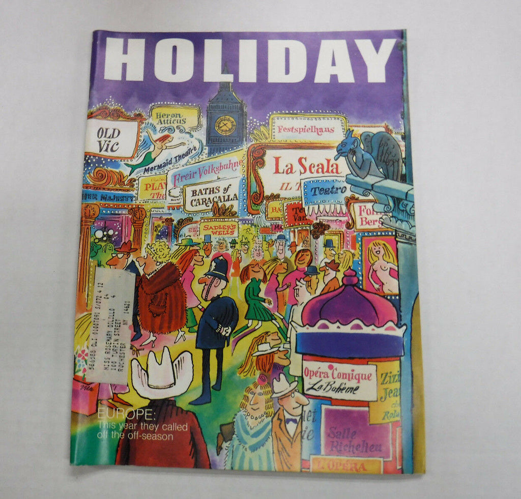 Holiday Magazine Europe This Year July/August 1972 111416R