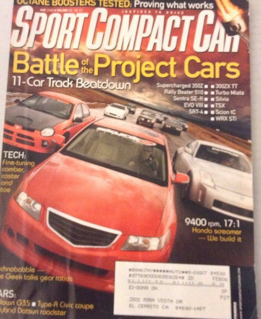 Sport Compact Car Magazine Supercharged 350Z July 2005 080217nonrh