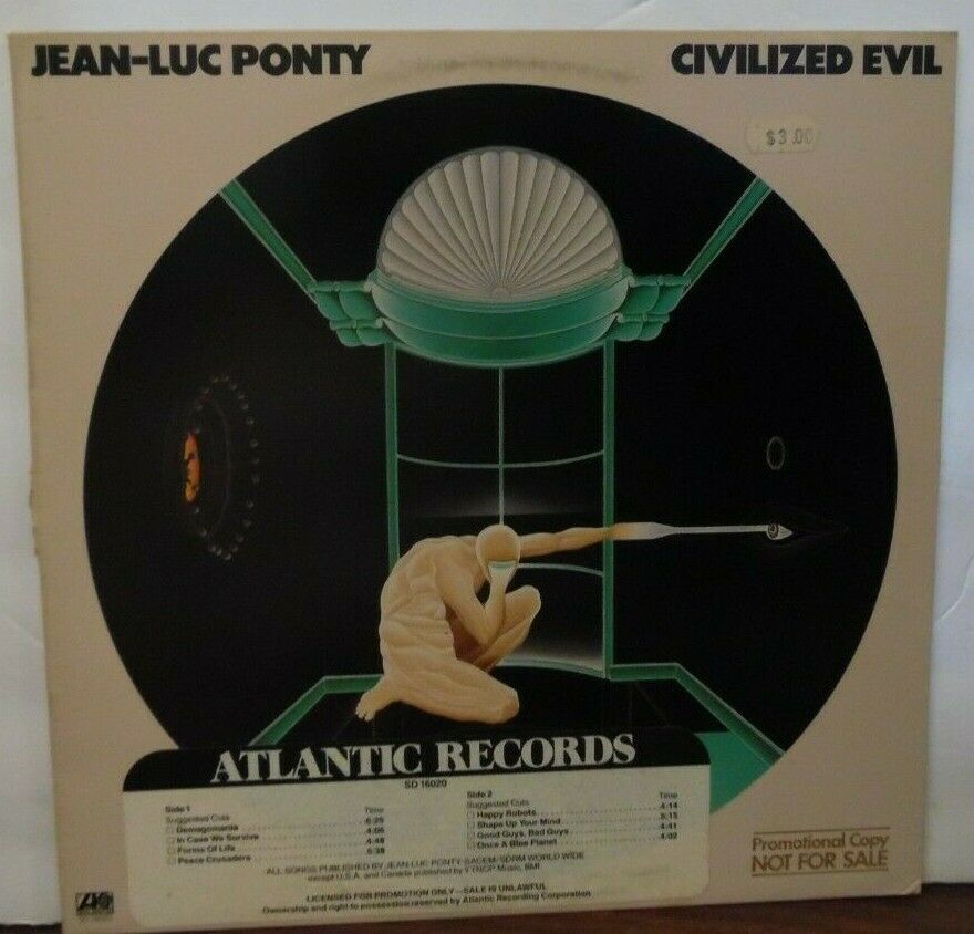 Civilized Evil Jean-Luc Ponty Promo vinyl SD16020 041419LLE