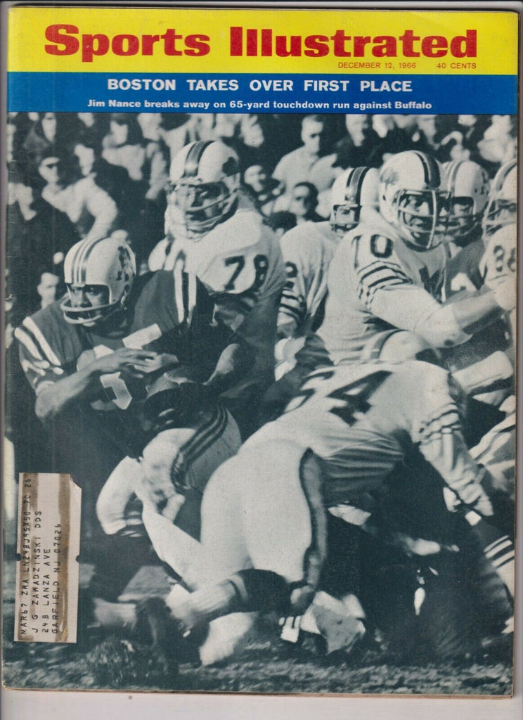 Sports Illustrated Jim Nance Mike Holovak December 12, 1966 021420nonr