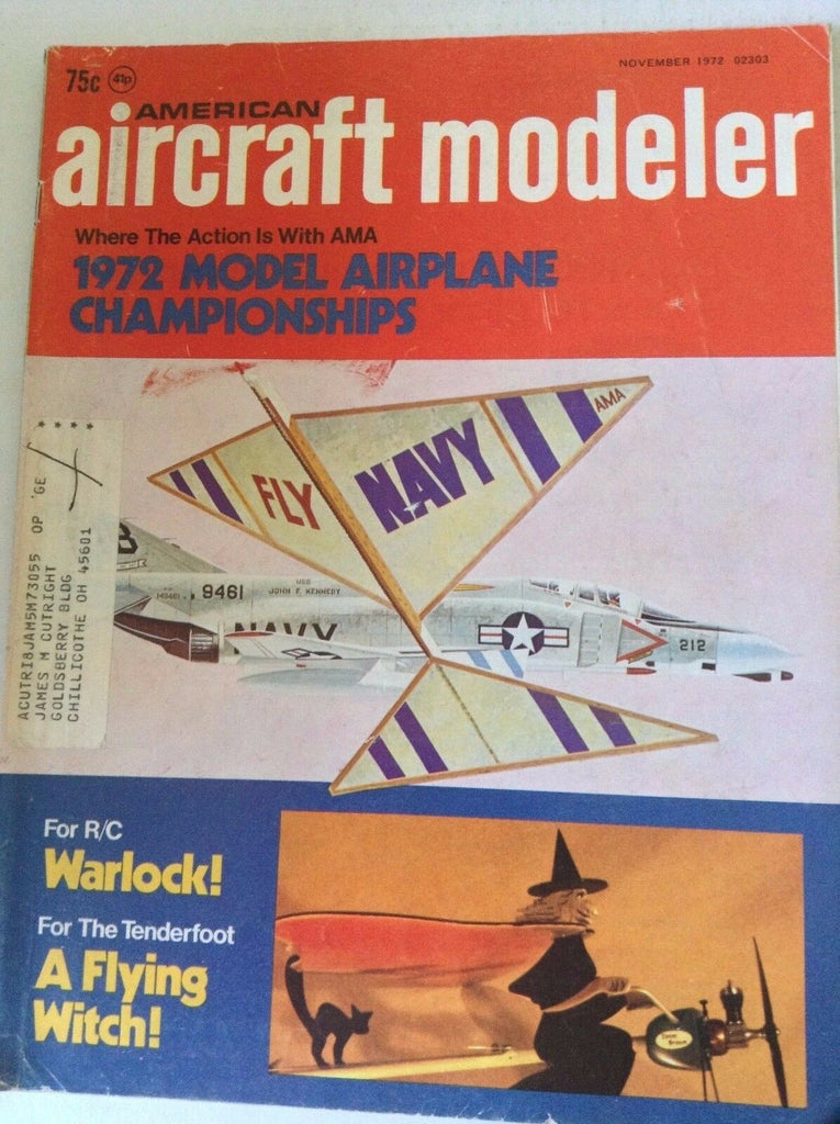 Aircraft Modeler Magazine Model Airplane Championship November 1972 041817nonrh2