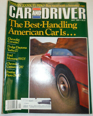 Car And Driver Magazine The Best Handling Car May 1984 032515R