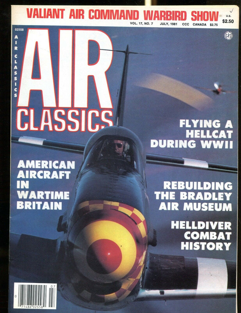 Air Classics Magazine July 1981 Hellcat EX No ML 122916jhe