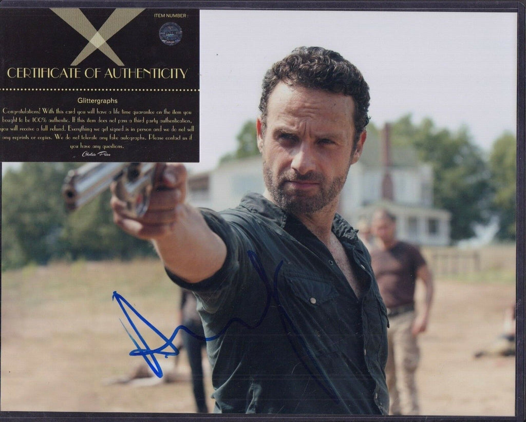 Andrew Lincoln The Walking Dead B Signed 11x14 Photo COA 011818DBE