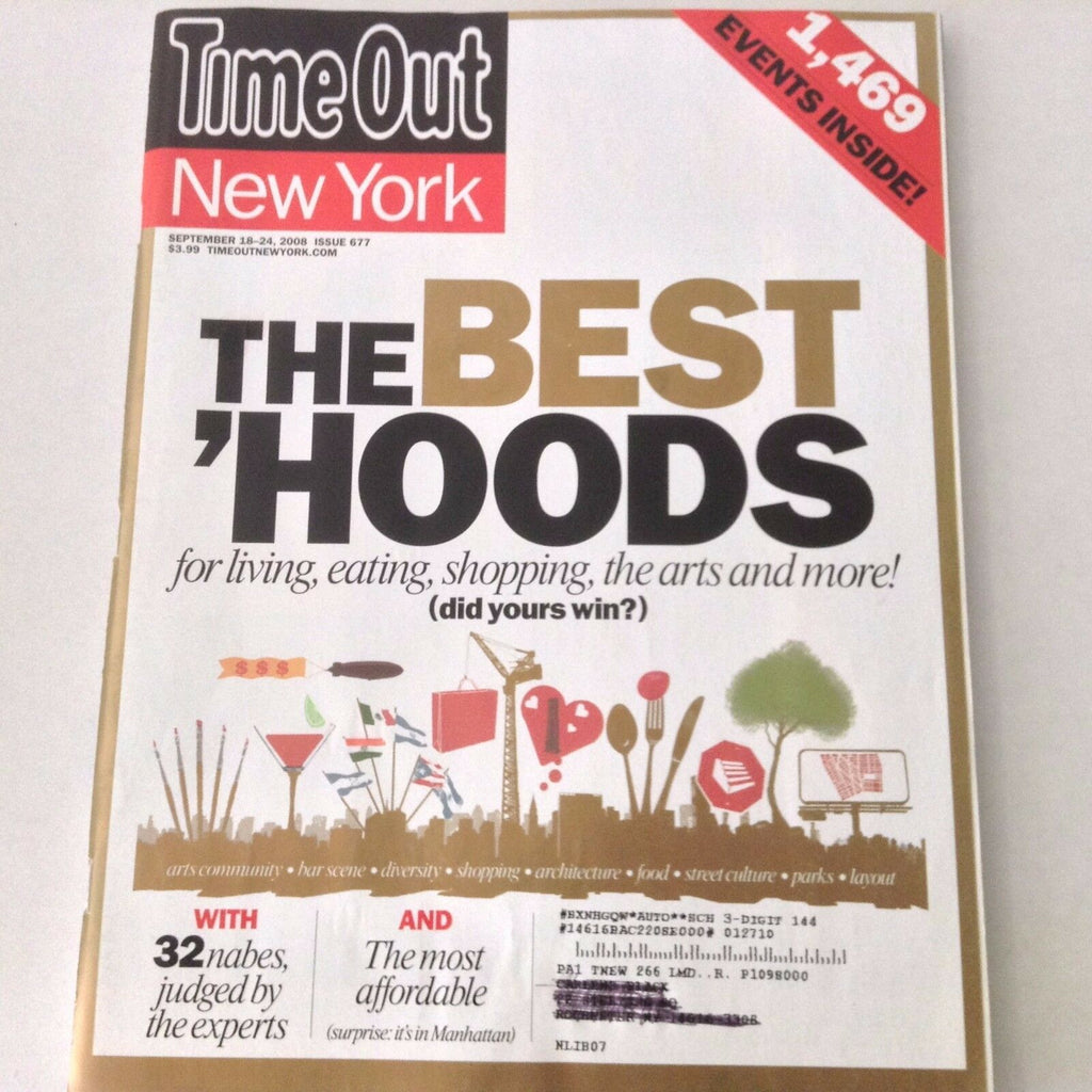 Time Out New York Magazine The Best Hoods September 18-24, 2008 060517nonrh