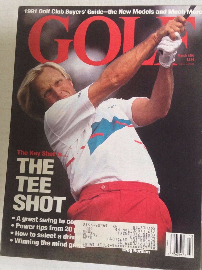 Golf Magazine The Key Shot Greg Norman March 1991 042617nonrh