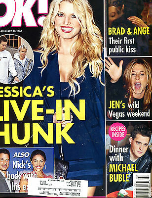 Ok! Magazine February 20 2006 Jessica Simpson Jennifer Aniston EX 011916jhe2