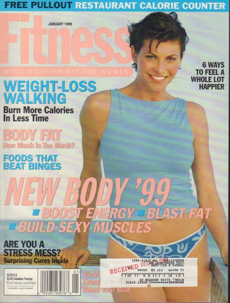 Fitness Magazine January 1999 Danielle Claro Brad Schoenfeld w/ML 090618AME2