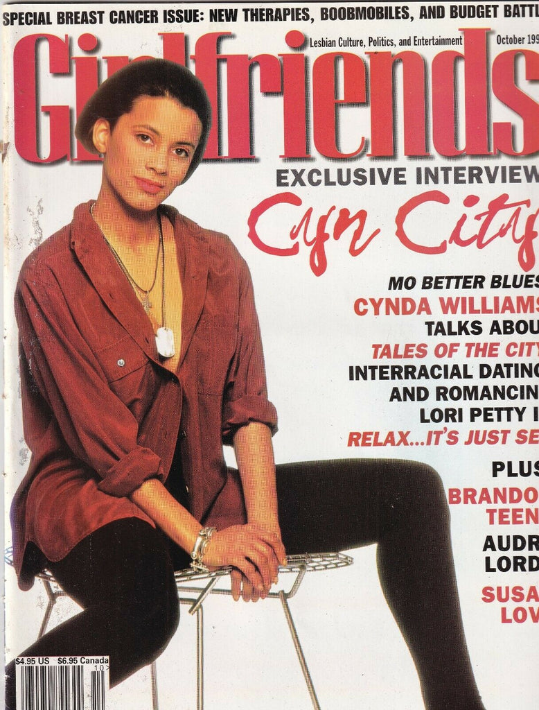 Girlfriends Magazine Cynda Williams Lori Petty October 1998 102119nonr