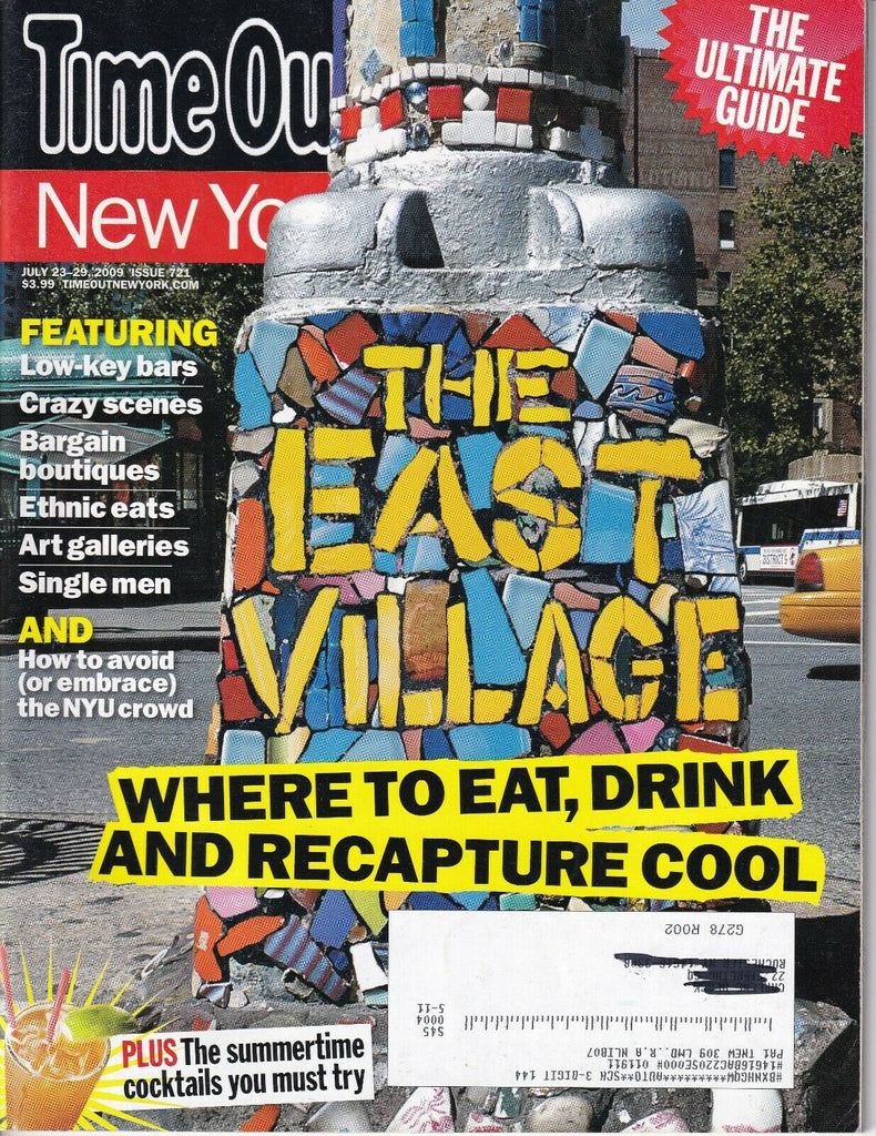 Time Out New York Magazine The East Village July 29, 2009 032019nonr