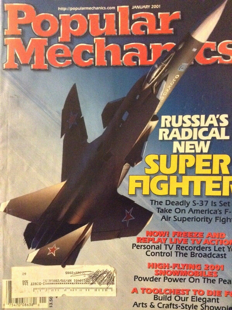 Popular Mechanics Magazine Russia's Super Fighter January 2001 111518nonrh