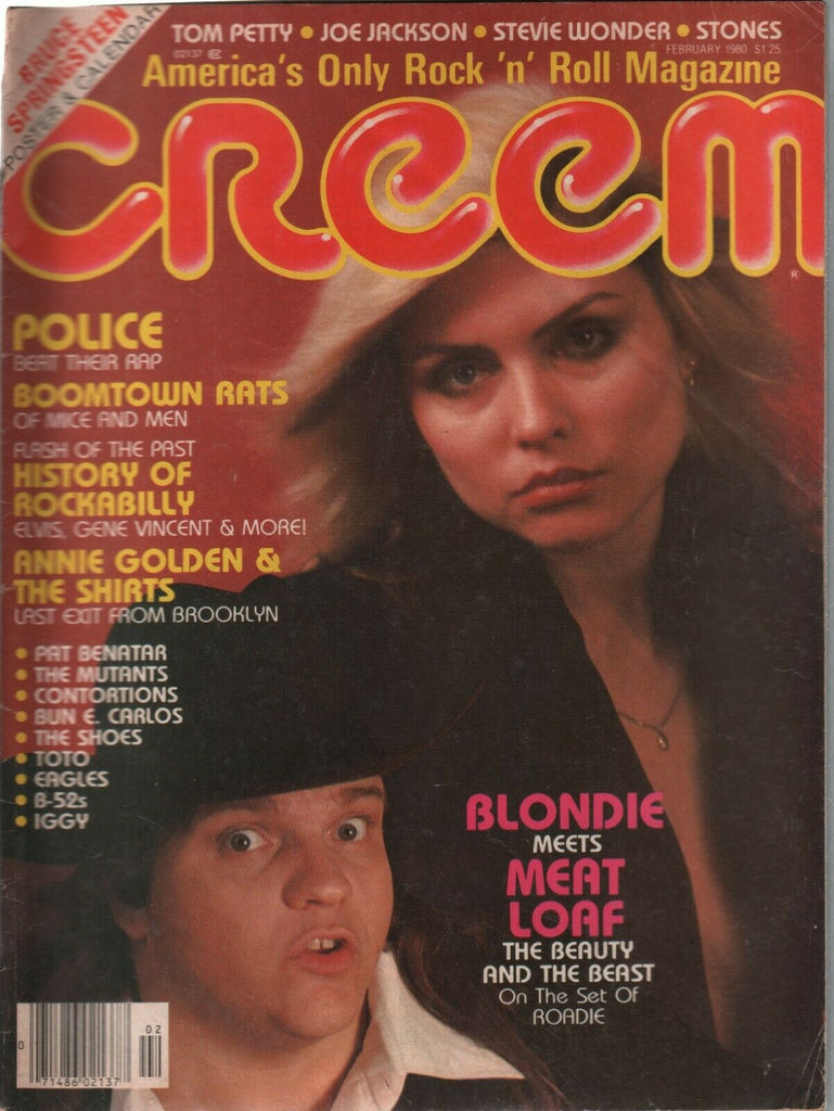Creem February 1980 Blondie Meat Loaf Annie Golden & The Shirts 080219DBE