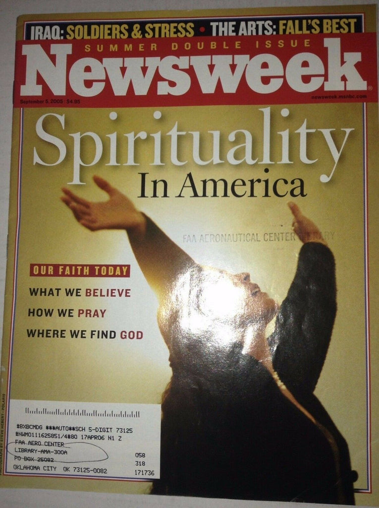 Newsweek Magazine Spirituality In America September 5, 2005 FAL 042717nonrh