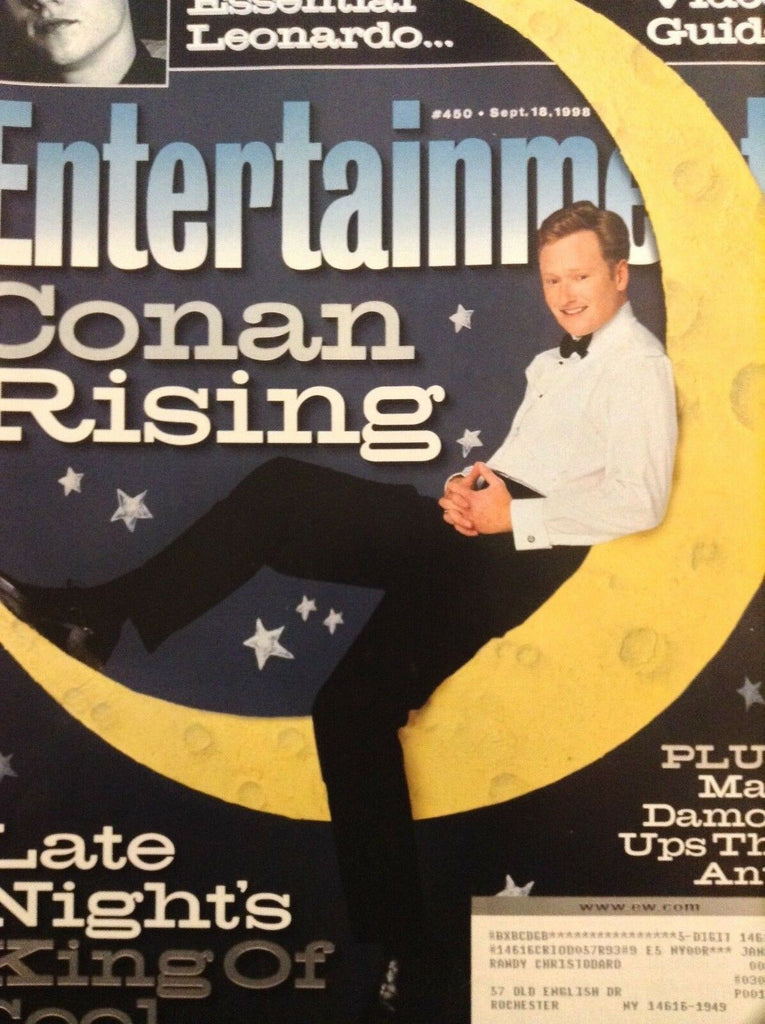 Entertainment Weekly Magazine Conan O' Brien September 18, 1998 080218nonrh