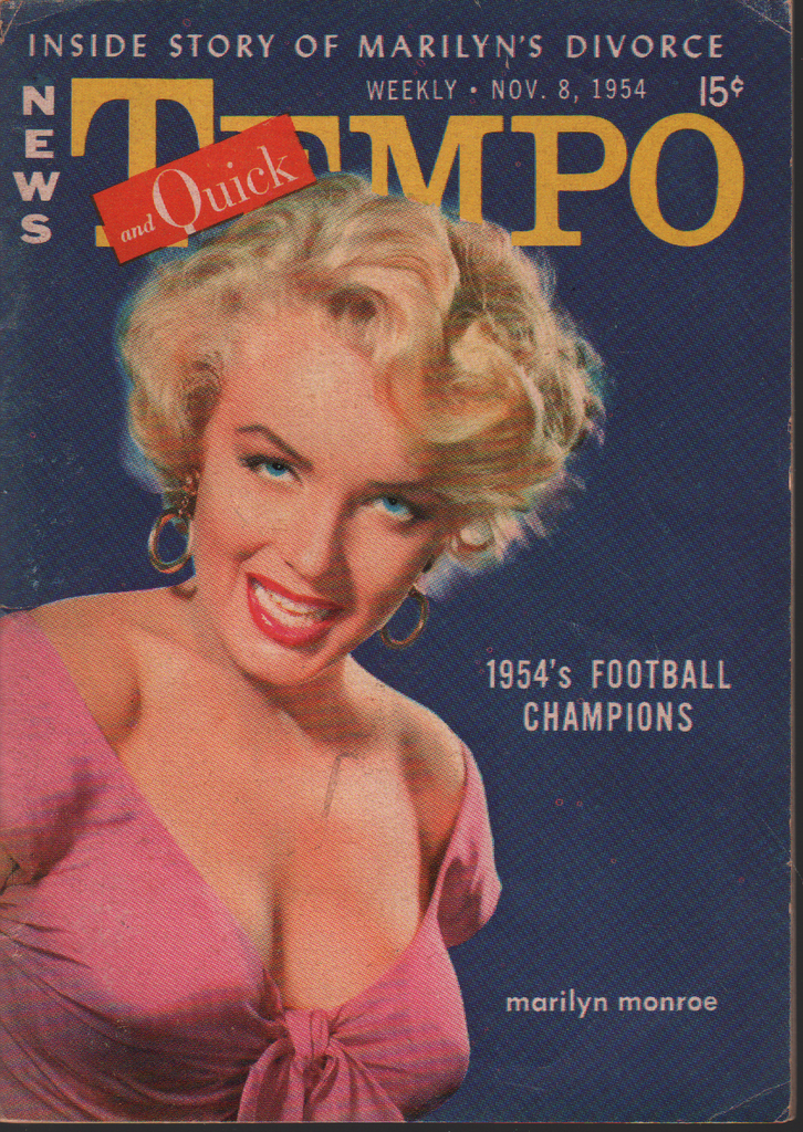 News Tempo Quick Weekly November 8 1954 Marilyn Monroe Cheesecake 063020AME